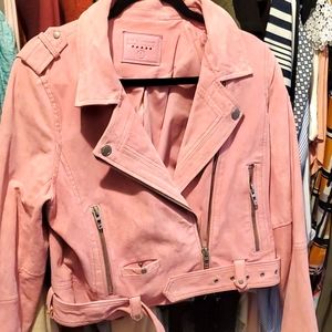 Leather light jacket